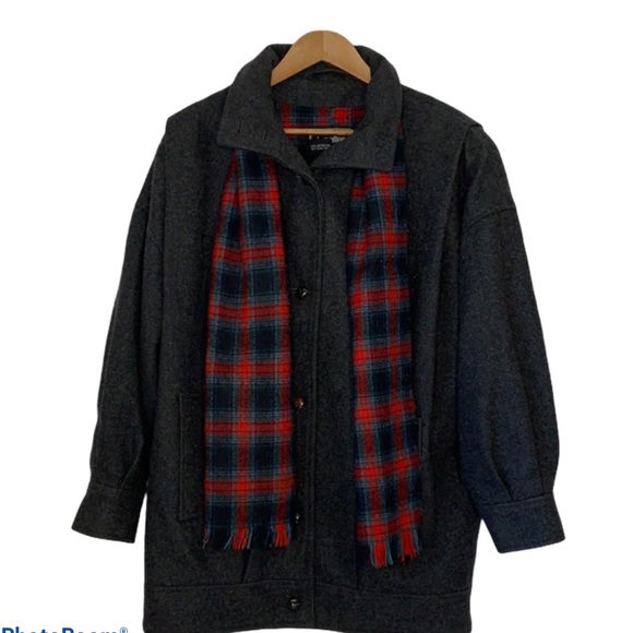 j. gallery Jackets & Blazers - Vtg J. Gallery Gray Wool Blend Peacoat Sz 9/10
